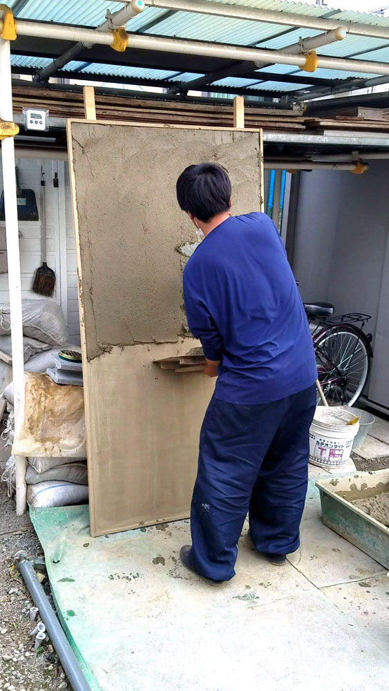 壁塗り練習
